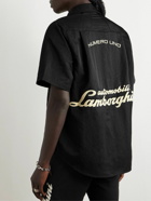 Rhude - Lamborghini Logo-Embroidered Nylon-Twill Shirt - Black
