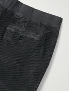 James Perse - Slim-Fit Garment-Dyed Cotton-Blend Corduroy Chinos - Gray