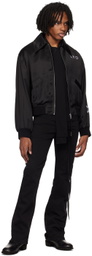 Enfants Riches Déprimés Black Pussy Bow Shirt