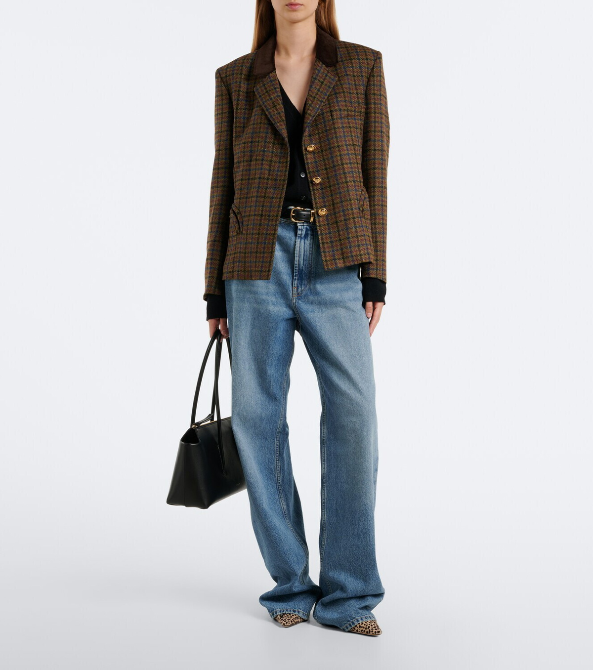 Blazé Milano Amandira Shelley checked virgin wool blazer