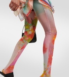 Jean Paul Gaultier Flower tulle leggings