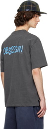 Solid Homme Gray 'Obsession' Short Sleeve T-shirt