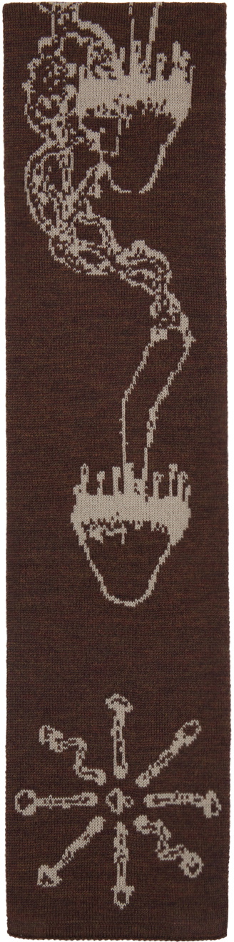 Solitude Studios Brown 'Mushine' Scarf