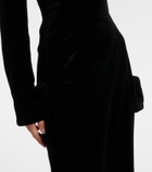 Mugler re/edit Les Méduses velvet corset gown