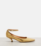 Calvin Klein Collection Anna metallic leather pumps