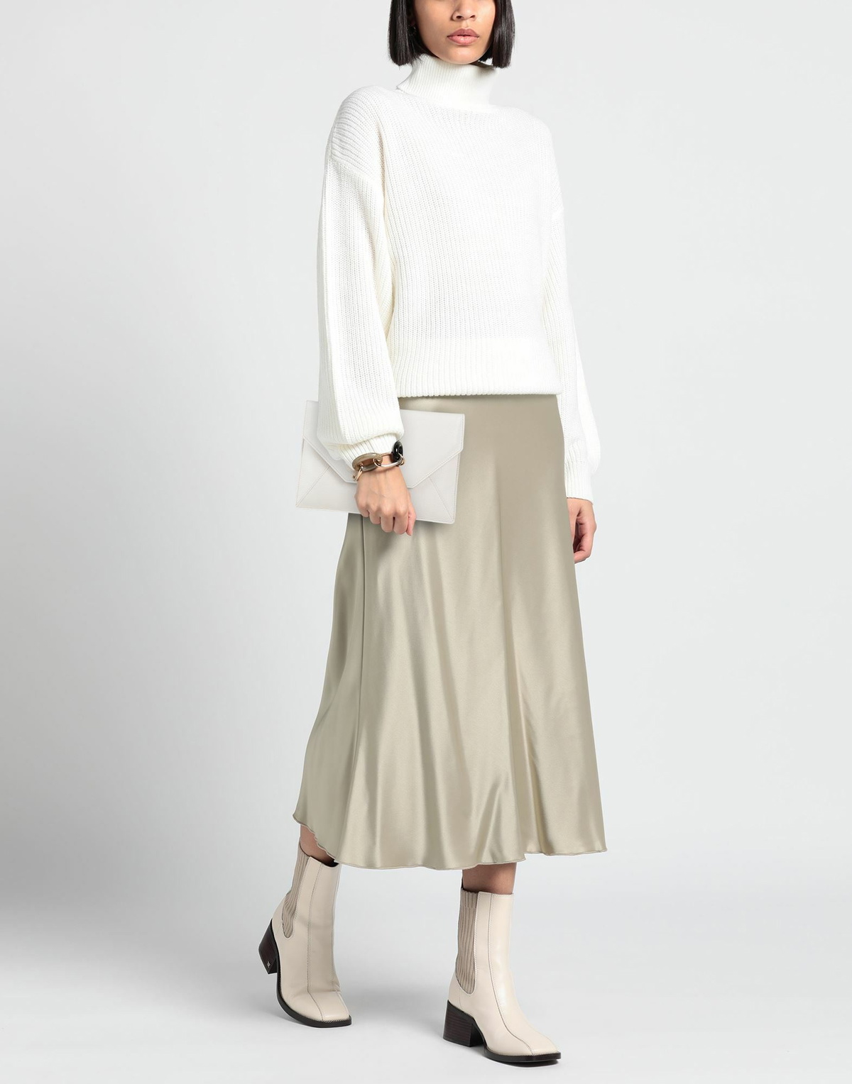 Trussardi Womens Clutch Ivory
