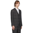 Comme des Garcons Homme Deux Grey Wool Check Glen Blazer