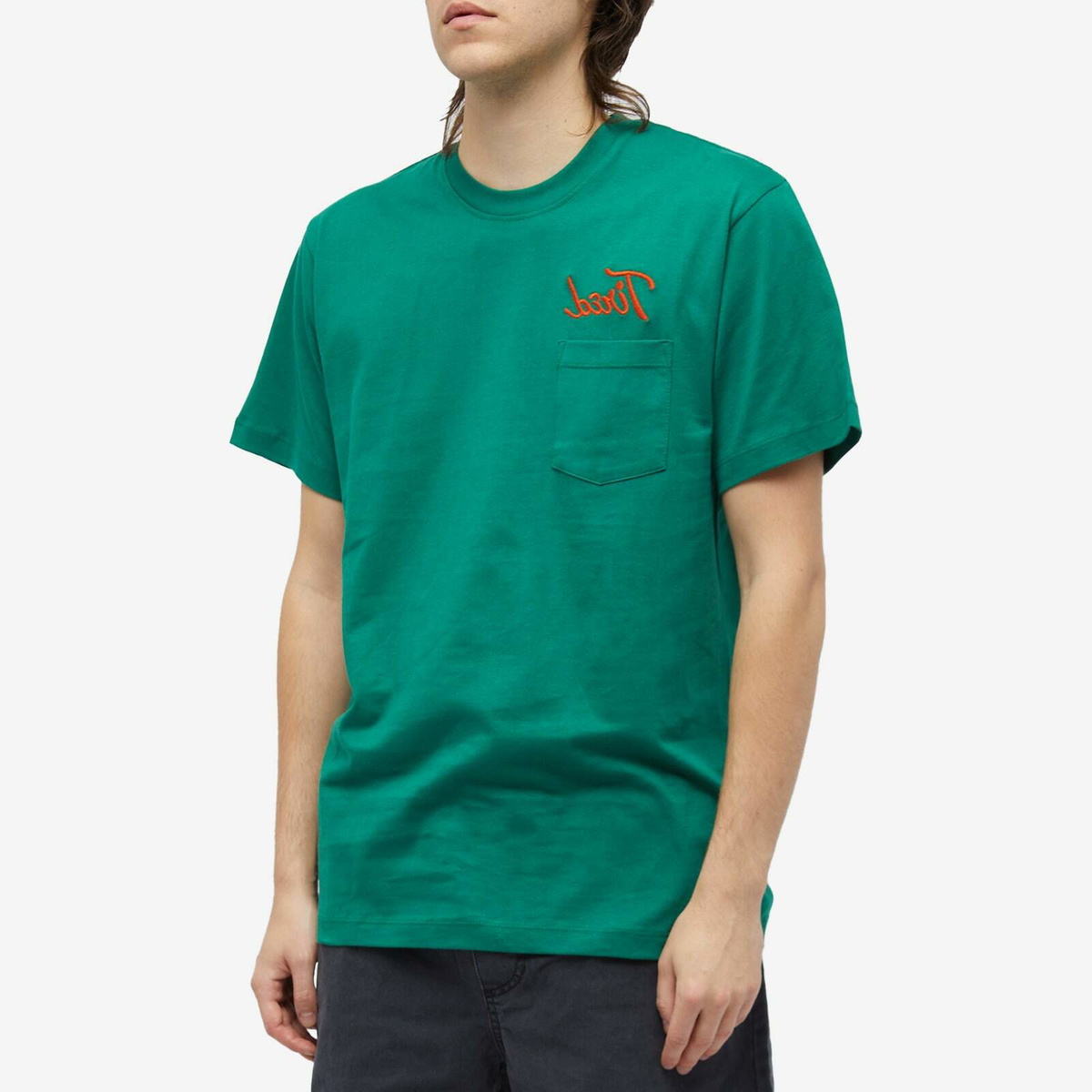 Tired Skateboards Men's Workstation Pocket T-Shirt in Dark Green
