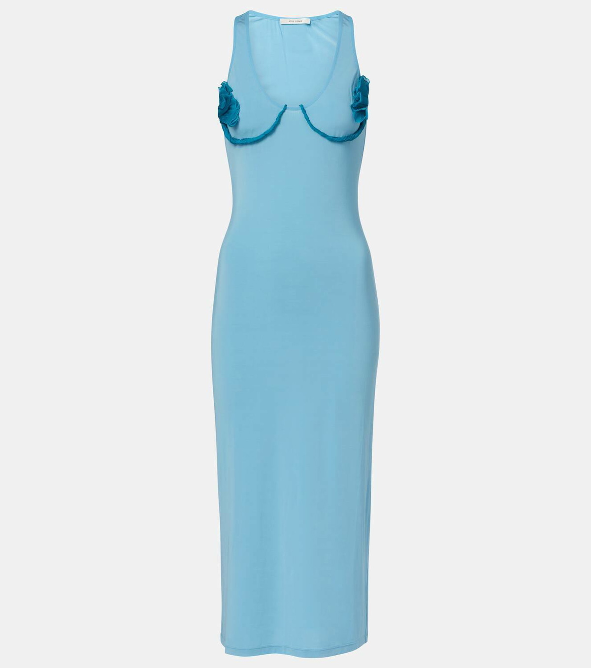Nensi Dojaka Cosimina floral-appliqué midi dress