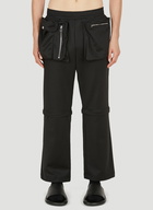 Patch Pocket Track Pants in Black