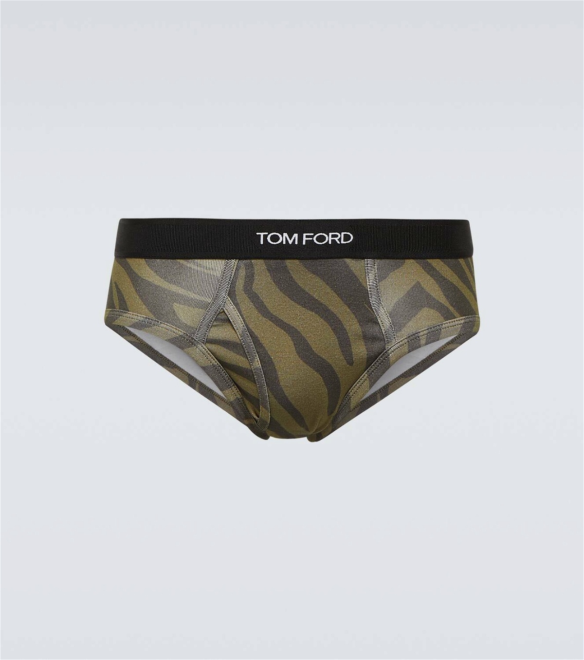 Tom Ford Printed cotton-blend jersey boxer briefs