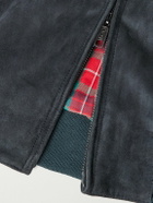 Baracuta - G9 Suede Harrington Jacket - Blue