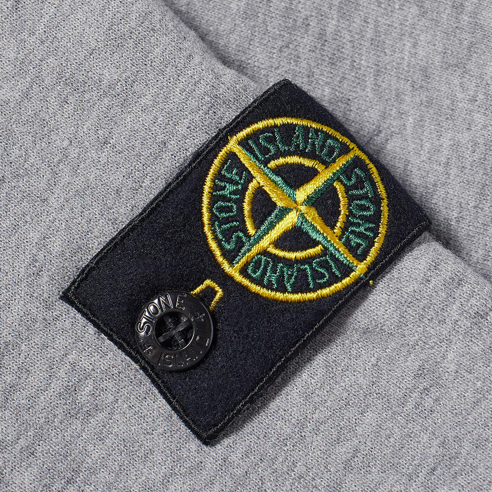 Stone Island Junior Quarter Zip Sweat in Melange Grey Stone Island