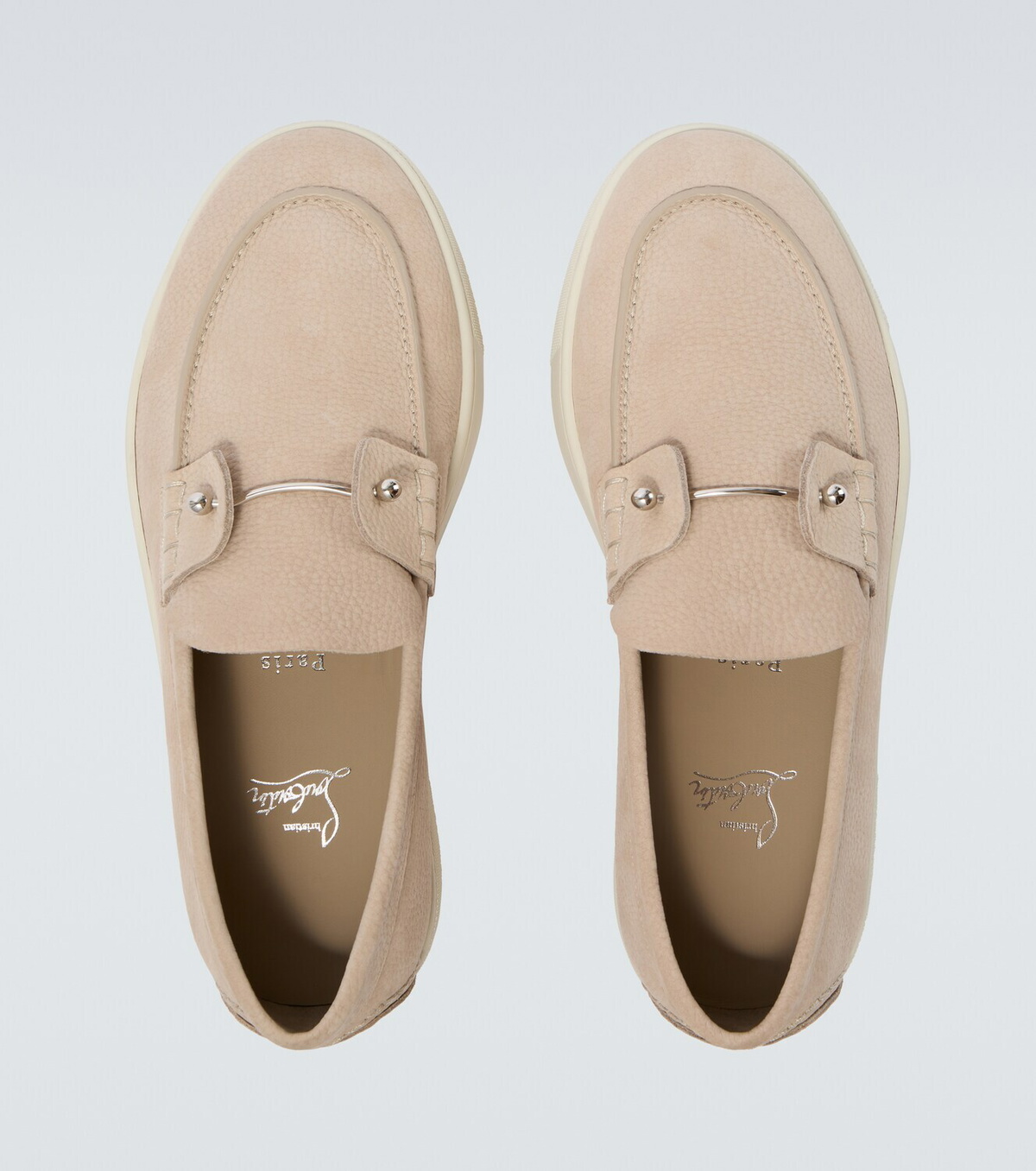 Christian Louboutin Chambeliboat leather slip-on shoes