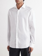 Canali - Impeccabile Cutaway-Collar Cotton-Poplin Shirt - White