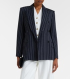 Max Mara Pinstripe double-breasted jersey blazer