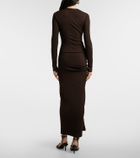Christopher Esber Cutout ribbed-knit midi dress