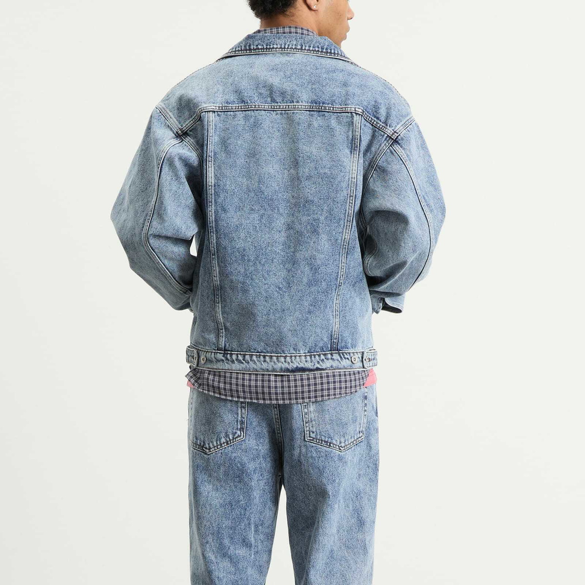 Polar Skate Co. Men's Patrik Denim Jacket in Heavy Washed Blue