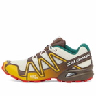 Salomon Men's x Vandy The Pink Speedcross 3 Sneaker in Vanilla Ice/Shopping Bag/Posy Green