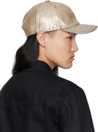 Rick Owens DRKSHDW Gold Megacrust Denim Baseball Cap