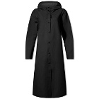 Stutterheim Women's Moseback Long Rain Coat in Black
