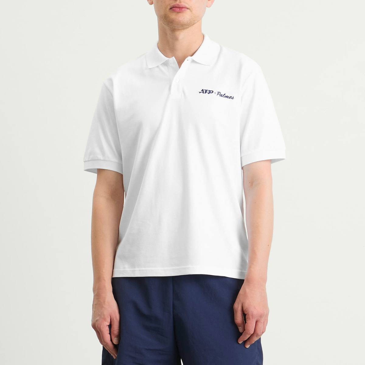 Palmes Men's x ATP Pique Polo Shirt Presented by END. in White