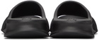 Balenciaga Black Rubber Mold Slide Sandals