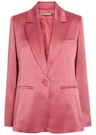 Alice + Olivia Billie Satin Blazer Pink