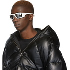 Rick Owens White and Silver Larry Rick Sunglasses