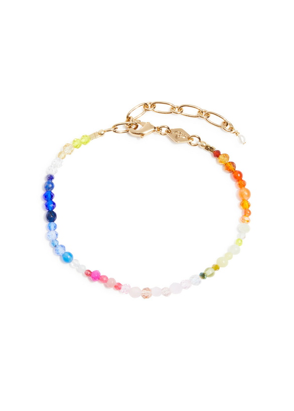 Photo: Anni LU Gili 18kt Gold-plated Beaded Bracelet - Multicoloured 1 - One Size