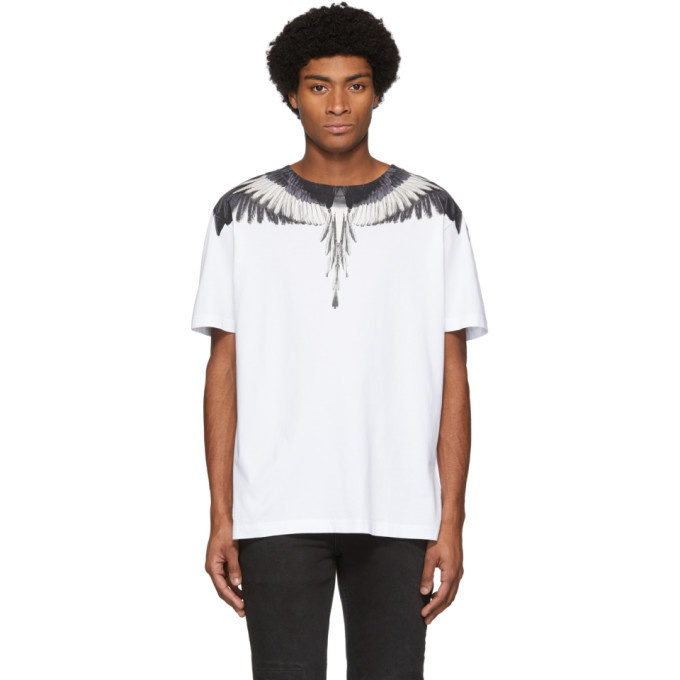 Photo: Marcelo Burlon County of Milan White and Black Wings T-Shirt