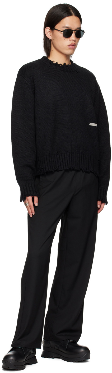 C2H4 Black Streamline Trousers