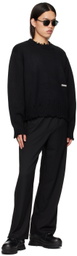 C2H4 Black Streamline Trousers