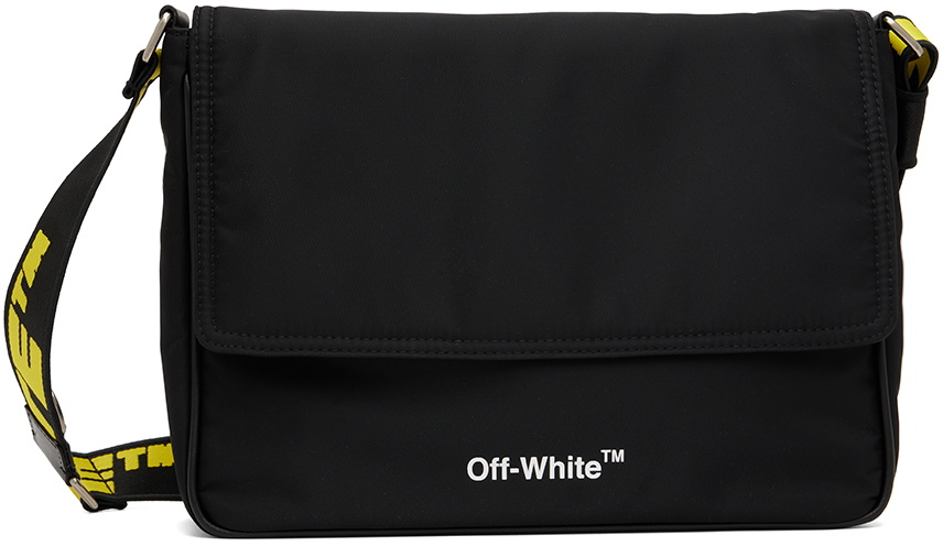 black OFF-WHITE NYLON MESSENGER BAG (OMNQ070F23FAB001_1000)