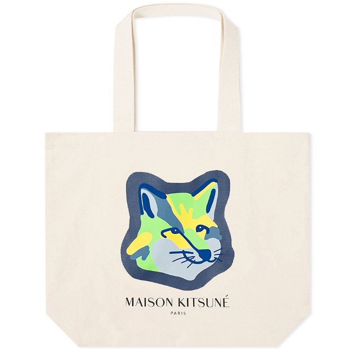 Photo: Maison Kitsuné Neon Fox Head Tote Bag