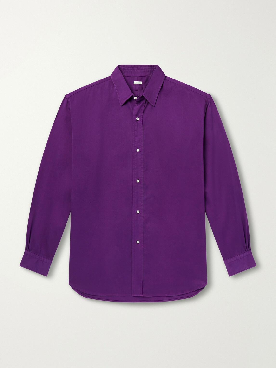 A.PRESSE - Cotton-Twill Shirt - Purple