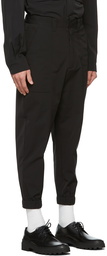 AMI Alexandre Mattiussi Black Elasticized Pants