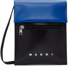 Marni Black & Blue Tribeca Messenger Bag