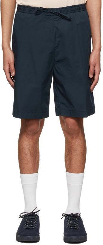 Photo: Hugo Navy Cotton Shorts