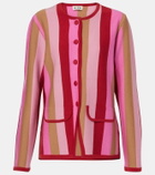 Rixo Mirja striped wool-blend cardigan