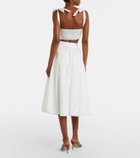 Bananhot Alba cotton poplin midi skirt