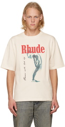 Rhude Off-White Printed T-Shirt