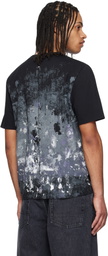 rag & bone Black Splatter Print T-shirt