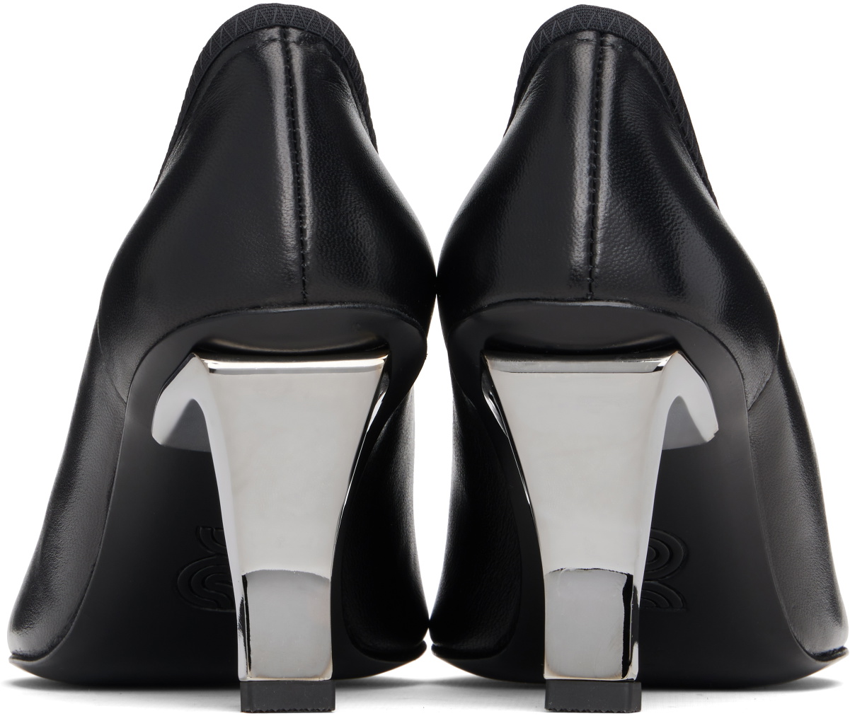 Nicole Saldaña Black Harper Leather Heels