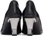 Nicole Saldaña Black Harper Leather Heels
