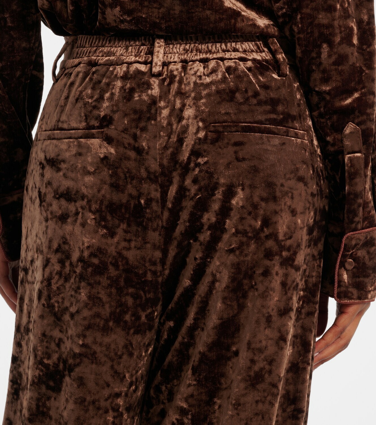 Xu Zhi Velvet straight pants