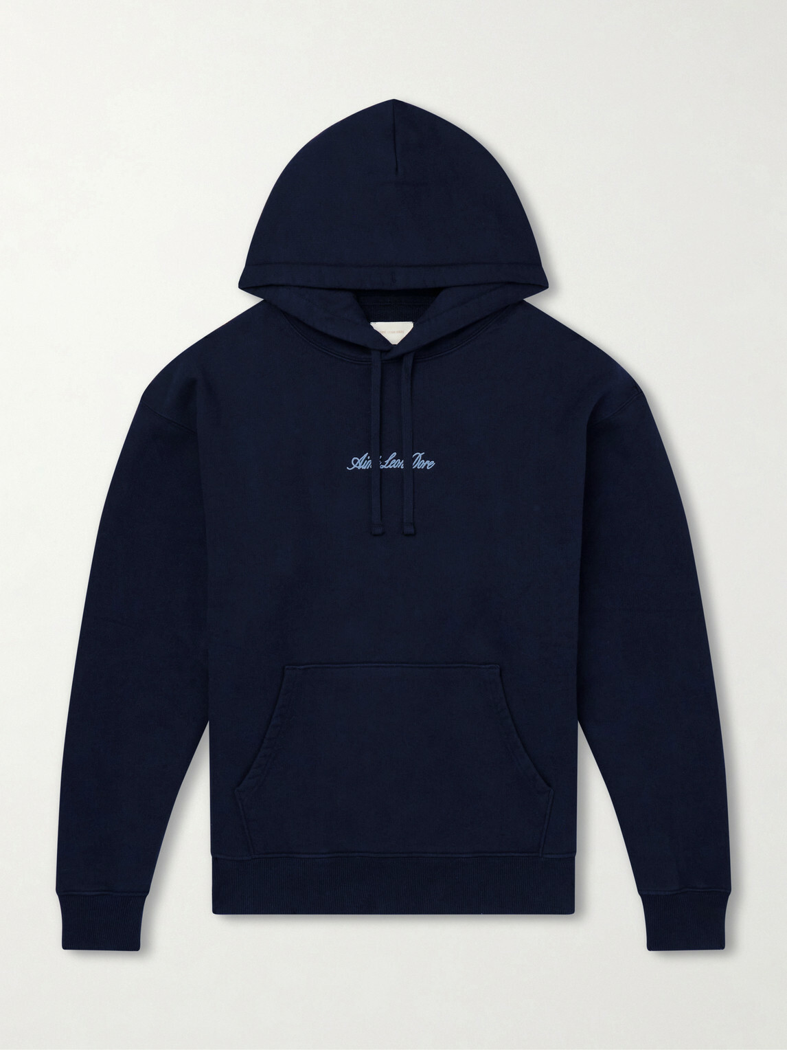 Aimé Leon Dore - Logo-Embroidered Cotton-Jersey Hoodie - Blue
