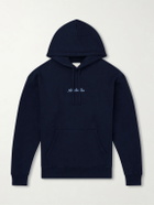 Aimé Leon Dore - Logo-Embroidered Cotton-Jersey Hoodie - Blue