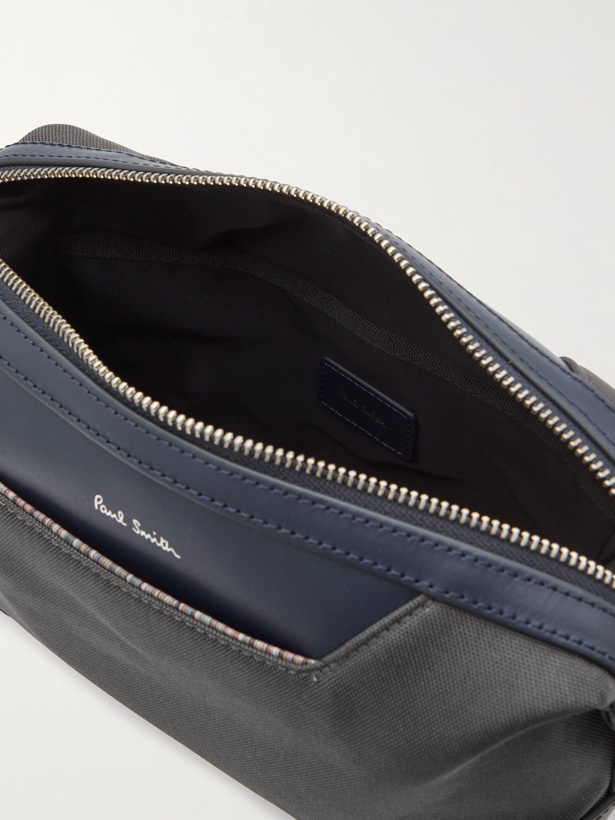 Photo: Paul Smith - Leather-Trimmed Recycled Canvas Wash Bag