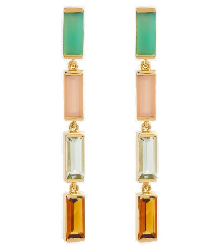 Photo: Aliita Deco Maxi embellished 9kt gold drop earrings